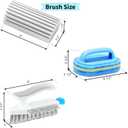 2 x Elkanah Cleaning Brushes for Household use Small Cleaning Brushes for Small Spaces Sink Bathroom Deep Cleaning Supplies Set of 10