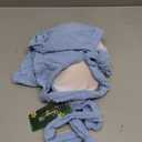 Blooming Jelly Womens High Waisted Bikini Set Tie Strap Jacquard Terry Cloth 2 Piece Swimsuit Modest Cute Retro Bathing Suit (Large, Sky Blue)