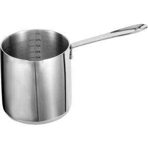 IMEEA Milk Warmer Pot Turkish Coffee Pot 18/10 Tri-Ply Stainless Steel Butter Warmer with Spout (30oz/900ml)