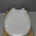 Toilet Seat Round Soft Close16.5'', Toilet Lid Slow Close Quiet No Slam, Easy Installation & ReleaseSafe PP Material Easy Clean, Comfortable Ergonomic Design, 2 Years Support, White Plastic