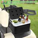 10L0L Golf Cart Ice Cooler Universal Insulated Portable Cooler Lightweight Ice Chest Box with Mounting Bracket Kit for Yamaha,EZGO,Club Car, Medium size 6L