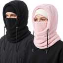 Ski Mask Balalclava Windproof Face Mask Warm Fleece Neck Cover for Cold Weather Helmet Hood for Men & Women