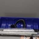 Snow Pusher, 24-inch Wide Snow Shovel for Driveway, Snow Removal Tool for Car Garage, Sidewalks and Doorways, Snow Pusher Shovel with Ergonomic Grip and Aluminum Strip