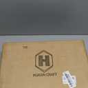 Rattan Decorative Box with Lid, Rectangular Woven with Glass for Display, Set of 2 Wicker for Decor