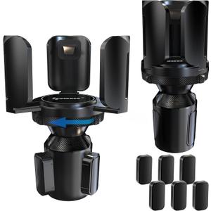 IPOW 2Pack Car Cup Holder Expander with Adjustable Holder & Base, Compatible with Yeti Ramblers, Hydro Flasks Most Coffee Mugs Bottles & Cups