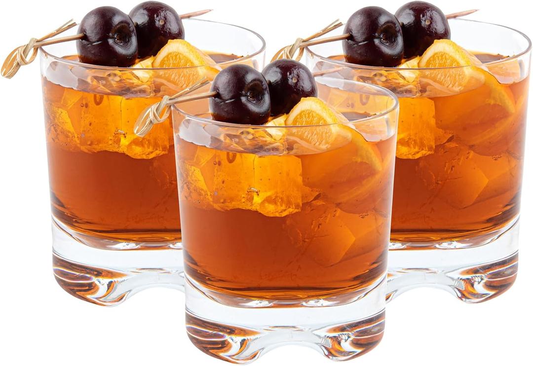 Restaurantware-Bev Tek 12 Ounce Whiskey Glasses, 48 Double Old Fashioned Cocktail Glasses - Dishwashable, Clear Polycarbonate Beverage Glasses, Shatterproof, For All Kinds Of Beverages