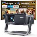 4K Smart Projector with WiFi and Bluetooth , 1080P Native Full HD Portable Mini Projector for Bedroom, Built-in Apps, 2s Auto Keystone , 270 Rotation for Home Outdoor Movies