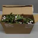 6.5FT Christmas Garland with Star Lights,Prelit Christmas Decorations,Lighted Garland with Battery Operated,Denser Realistic Olive Leaves Greenery Home Decor for Mantle Fireplace Table Indoor Outdoor