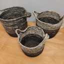 cox and cox Black Ombre Storage Baskets Various Sizes