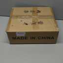 1 Piece Black Chandelier Light Fixtures with Glass Shade, Black Farmhouse Pendant Light,Hanging Light for Kitchen Island Room,Hallway,Living Room,Bedroom (Black Braided Cord)