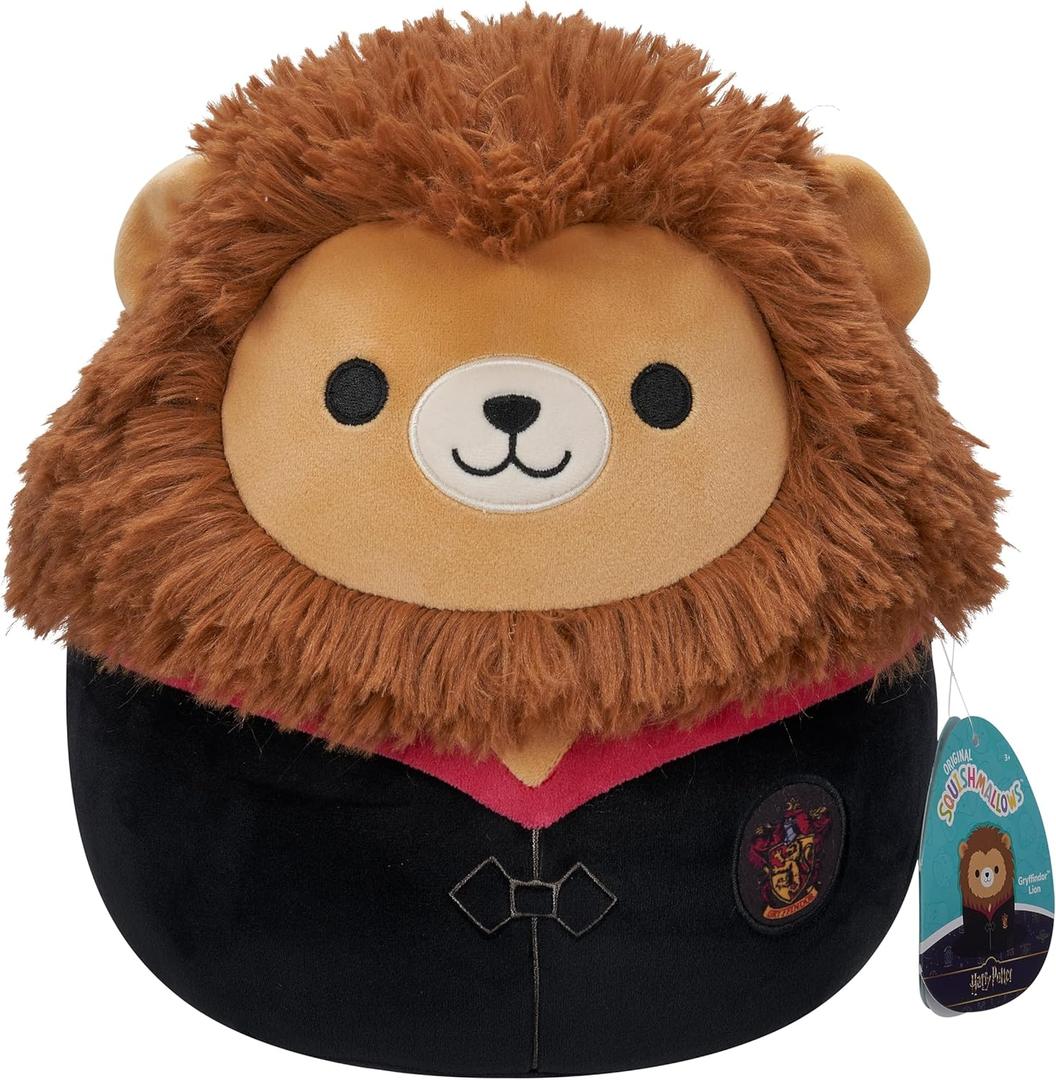 Squishmallows Original Harry Potter 10in Gryffindor Lion in Hogwarts Robe Plush - Ultrasoft Official Jazwares Plush (Medium-Sized)