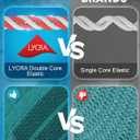 Juclise Coolmax Bamboo Viscose Compression Running No Show Athletic Socks, Anti Blister Moisture Wicking (M)