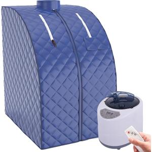 2L Portable Sauna for Home Indoor Personal Steam Sauna Spa Tent for Detox Relaxation at Home 9-Gear Temperature Control Timer with Handheld Remote Control
