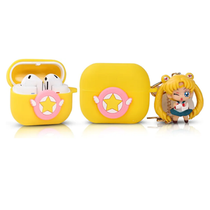 Case for Samsung Galaxy Buds 3 and for Galaxy Buds 3 Pro Earbuds (2024) with Doll and Carabiner, Silicone Charging Protective Cover with Cartoon Skin Design for Man Woman Teen