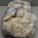 HSOFTIFY Faux Fur Stripe Blanket 50"x60"- Luxuriously Faux Fur Throws Blanket,Super Soft Velvet Back Throw Blankets for Sofa Bedroom Living Room- Warm Gifts (Coffee)