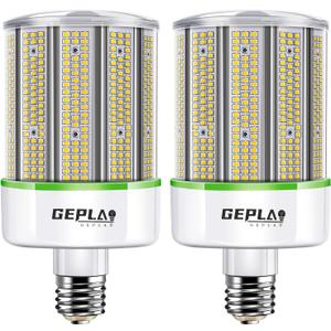 2-Pack 250W E39 Mogul Base LED Bulb, 5000K Daylight 35,000LM LED Corn Light Bulb(Eqv.1000w Mh/Hps/Hid), for Garage Factory Workshop Warehouse Barn(Non-Dimmable)