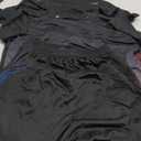 BOOMCOOL Gym Clothes workout shorts and long sleeve shirts for men running dry fit athletic outfits sets 6 pack (XX-Large, Black Blue Red)