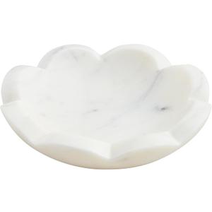 Mud Pie Scallop Marble Dish; 4.5" X 4.5"