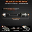 Front Left CV Axle Shaft for 2010-2017 for BMW for 550i GT xDrive 4.4L