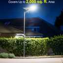 Engrepo Solar Street Lights Outdoor, 15-Hour Runtime IP65 Waterproof LED Flood Lights with Remote Control Dusk to Dawn Security Light for Wall, Parking Lot, Barn, 20000mAh