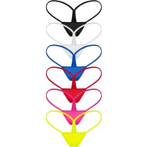 Womens G String Thongs Micro Back Tiny Panties Low Rise No Show Bikini Bottom Daily Underwear, M