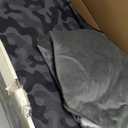 Heated Cat House for Outside, Insulated Weatherproof Heated Outdoor Cat House with Waterproof Eaves & Escape Door, Elevated Outdoor Cat Shelter for Feral Stray Cat (Black Camo, 25.6"x17"x18")