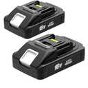Worthmah 2 Pack 4000 mAh 18 Volt Battery Replace for Makita 18V Lithium Ion Battery BL1840B BL1815 BL1850B BL1860B, Compatible with makita 18v Charger and Cordless Power Tools