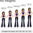 Tapata Women's 28''/30''/32''/34'' Stretchy Bootcut Dress Pants with Pockets Tall, Petite, Regular for Office Work Business (Gray, S)