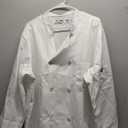 Chef Designs Men's Rk Eight Pearl Button Chef Coat (X-Large, White)