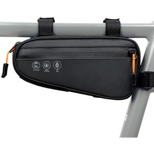 NDakter Bike Triangle Frame Bag, Bicycle Storage Pouch with 2 Side Pockets, 3-in-1 Top Tube Bags for Phone, Waterproof Cycling Tool Accessories Pack for MTB Mountain Road Bikes1.2L