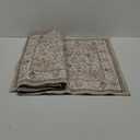 4x6 Area Rugs Machine Washable Vintage Floral Boho Rugs Non Slip Stain Resistant Low Pile Soft Faux Fur Carpet Rug for Living Room Bedroom Patio Dining Room Home Office Kids Room,Sand Beige