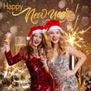 CYLYH 7x5ft Happy New Year Backdrop 2026 New Years Eve Backdrops New Year Party Banner Lucky Horseshoe Champagne Fireworks Christmas New Year Background