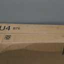 LazBlinds No Tools No Drill Cordless Zebra Blinds for Windows, Dual Layer Light Control for Day and Night, Light Filtering Privacy Roller Blinds and Shades for Home, 36" W x 72" H, White