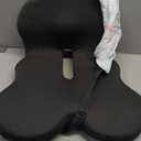 IIOHOII Memory Sponge Cushion, Pressure reducing Cushion, Ergonomic, Lumbar Support Pillow (All Black)