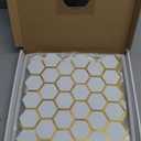 Diflart Peel and Stick Kitchen Backsplash Tiles Gold and White Hexagon PVC Wall Tile Faux Marble for Kitchen Bathroom Pack of 10 Sheets - Amazon.com