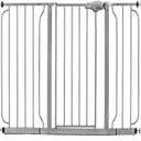 Regalo Easy Step 49-Inch Extra Wide Baby Gate, Includes 4-Inch and 12-Inch Extension Kit, 4 Pack of Pressure Mount Kit and 4 Pack of Wall Mount Kit, Platinum - Total Pack of 1