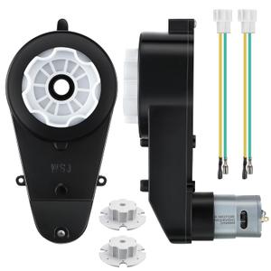 2PCS 24V 35000RPM High Speed Motor Gearbox Replacement for Kids Ride On Toy Electric Car Wheel 18V-24V Conversion Kit RS555 Drive Engine with 2 Couplers