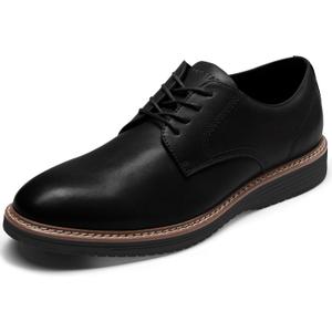 Coostar Men's Casual Dress Shoes Business Formal Derby Sneakers Oxfords Shoe (10.5, Black)