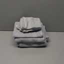GLAMBURG Ultra Soft 8 Piece Towel Set - 100% Pure Ring Spun Cotton, Contains 2 Oversized Bath Towels 27x54, 2 Hand Towels 16x28, 4 Wash Cloths 13x13 - Ideal for Everyday use, Hotel & Spa - Light Grey