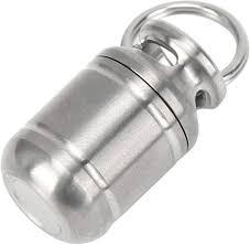 Pill Cases, Portable Alloy Medicine Holder Heat Resistant Waterproof Warehouse Mini Pill Storage Bottle (Small)