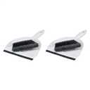 Amazon Basics Mini Brush and Dustpan Set, Pack of 2, Gray