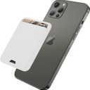 Magnetic Wallet Compatible with MagSafe for iPhone 17 16 15 14 13 12 Pro Max Air Plus Model, Mag 3 Safe Card Holder Stick on Accessories for Cell Phone & Case, White