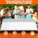 Silicone Griddle Mat Cover for Blackstone - 28 Inch True All-Encompassing Coverage Heavy Duty Food Grade Grill Buddy Mat, All Season Cooking Surface Protective Cover