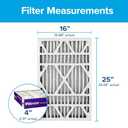 Filtrete 16x25x4 AC Furnace Air Filter, MPR 1550, MERV 12, Fits Lennox & Honeywell, CERTIFIED Asthma & Allergy Friendly, Electrostatic Air Cleaning Filter, 2-Pack (Actual Size 15.88x24.56x4.31 in)