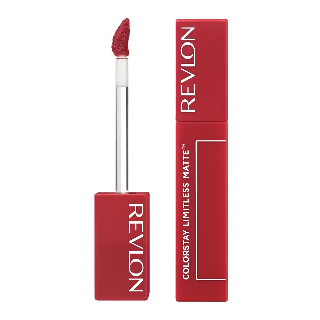 Revlon ColorStay Limitless Matte Liquid Lipstick, Vegan Formula, No-Budge, Longwear Lip Color, Long Lasting, Lightweight/Comfortable, Waterproof, 014 Dream Job, 0.17 Fl Oz