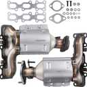 Catalytic Converter 30584 Catalytic Converter Kit for2013-2019 Ford Taurus/Flex/Explorer/Police Interceptor 3.5L 3.7L, for 2013-2017 Lincoln MKT/MKS/MKZ 3.7L OE# 30585 674255 19516 (EPA Compliant)