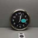 La Crosse Technology WT-3161BK 16 Inch Stainless Steel Atomic Clock, Analog, Silver