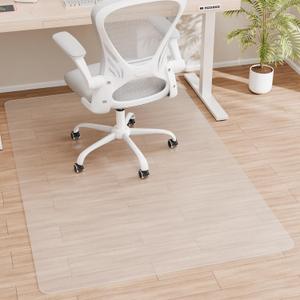 Office Chair Mat for Hardwood Floor, 72" x 46" Clear Computer/Desk Chair Mat for Hard Floor, Thicker, Easy Glide, Non-Slip, Protects Hard Surfaces from Scratches, Ideal for Home or Office (72"x46" Rectangle)