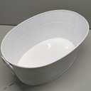 BREKX Aspen Oval White Beverage Tub, Rust Proof