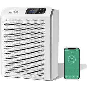 Powerful HEPA Air Purifier Cover Up to 3500 Ft, HEPA Air Cleaner with WiFi APP Control, PM2.5 Display,Sleep Mode and Auto Mode for Home